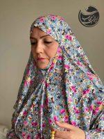چادر نماز کودری طرح نیلو