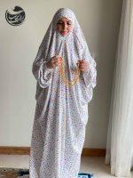 چادر نماز کودری طرح لاله رنگی - Image 2