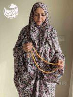چادر نماز کودری طرح غنچه - Image 5