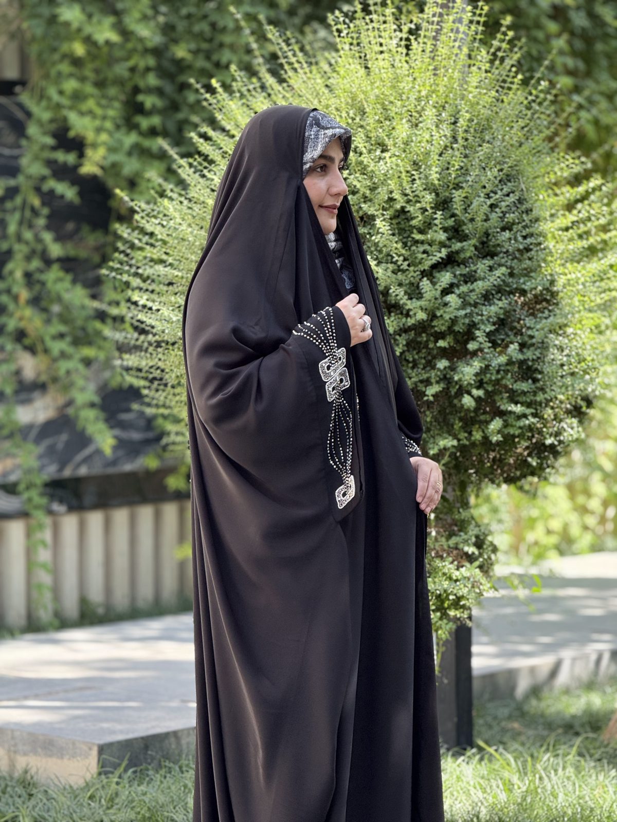 چادر پرنسس الماس نقره ای گلاره - Image 2