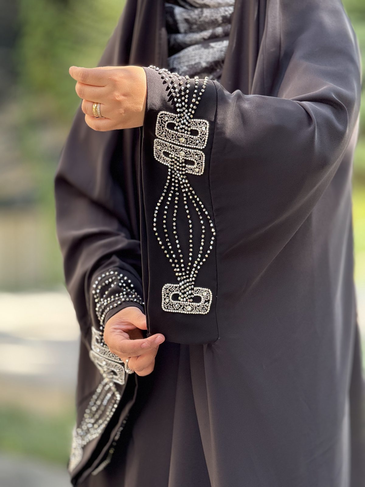 چادر پرنسس الماس نقره ای گلاره - Image 3