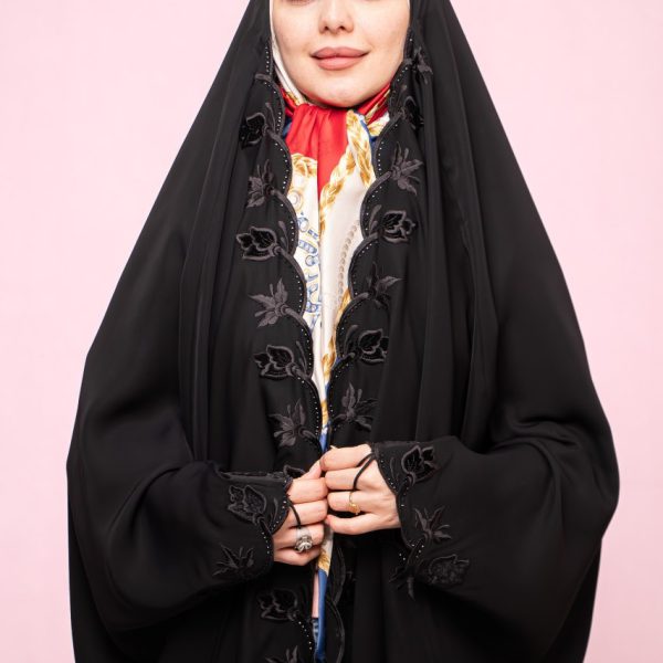 چادر عبا گلدوزی لاله پرکار