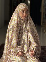 چادر نماز لبنانی کدری نیلوفر - Image 4
