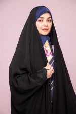 چادر عبا گلدوزی پروانه کم کار