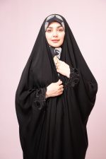 چادر عبا گلدوزی مونجوق پروانه