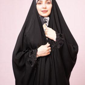 چادر عبا گلدوزی مونجوق پروانه