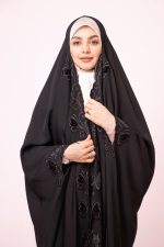 چادر عبا گلدوزی مونجوق پروانه پرکار