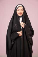 چادر عبا گلدوزی پروانه فانتزی پراکنده