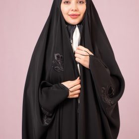 چادر عبا گلدوزی پروانه فانتزی پراکنده
