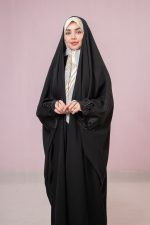 چادر عبا گلدوزی مچ پروانه - Image 2