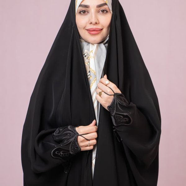 چادر عبا گلدوزی مچ پروانه